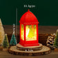 10cm Mini Led Christmas Candle Lights Retro Glowing Small Square Lamp Night Light Dollhouse Miniature Home Decor Toy